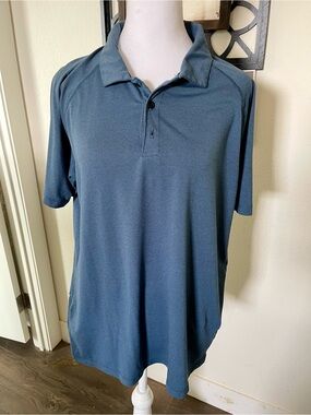 Kenneth Cole Men's Performance Polo Shirt - Slate Blue